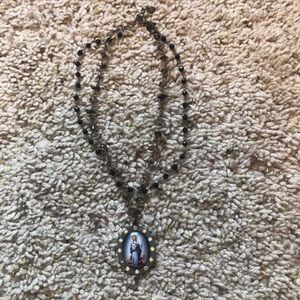 Rosary style necklace